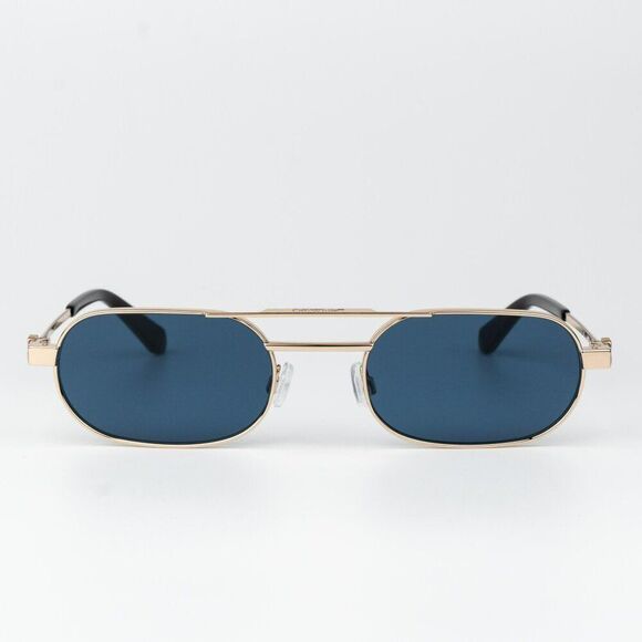 Off-White VAIDEN Women Sunglasses Gold Blue Oval OERI123 VAIDEN 7645 main image 15